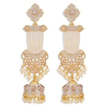 White pearl earrings 2