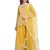 Yellow embroidered net salwar