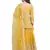 Yellow embroidered net salwar