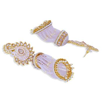 White pearl earrings 3
