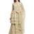 Beige embroidered net salwar
