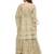 Beige embroidered net salwar