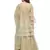 Beige embroidered net salwar