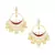 Maroon pearl earrings