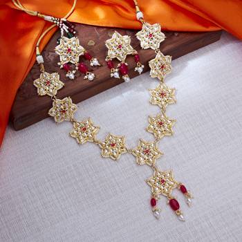 Maroon pearl necklace sets 1