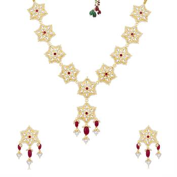 Maroon pearl necklace sets 2