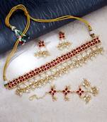 Red pearl necklace sets