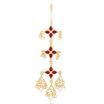 Red pearl necklace sets 5