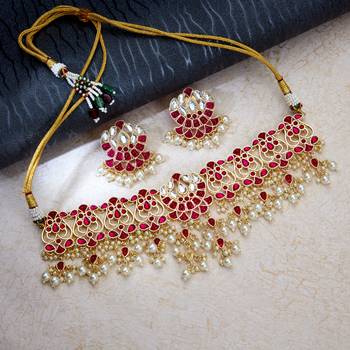 Red pearl necklace sets 1