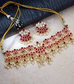 Red pearl necklace sets