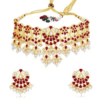 Red pearl necklace sets 2