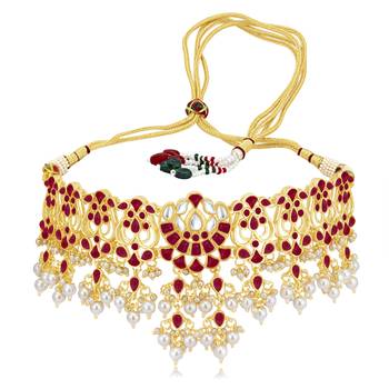 Red pearl necklace sets 3