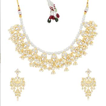White pearl necklace sets 2