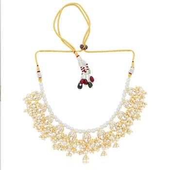 White pearl necklace sets 3