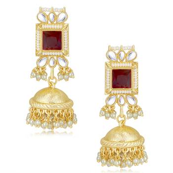 Maroon pearl necklace sets 4