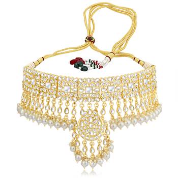 White pearl necklace sets 3