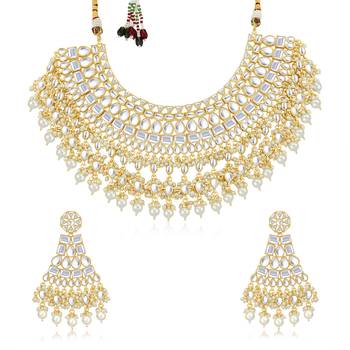 White pearl necklace sets 2