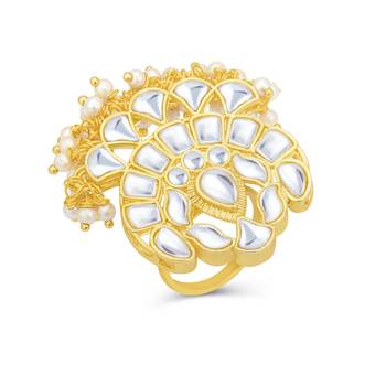 Gold pearl rings 2
