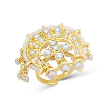 Gold pearl rings 2