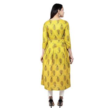 Light-green printed cotton kurtas-and-kurtis 2