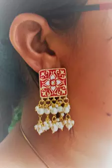 Red party-jewellery