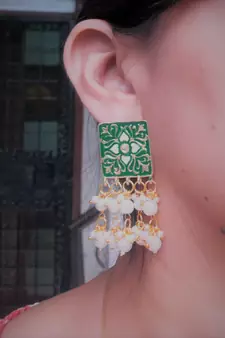 Green party-jewellery