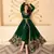 Green Slit Style Zari Embroidered Anarkali Pants Suit
