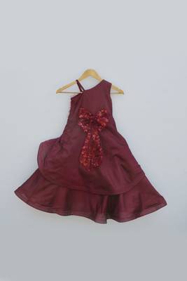 Maroon Tassel Gown 2