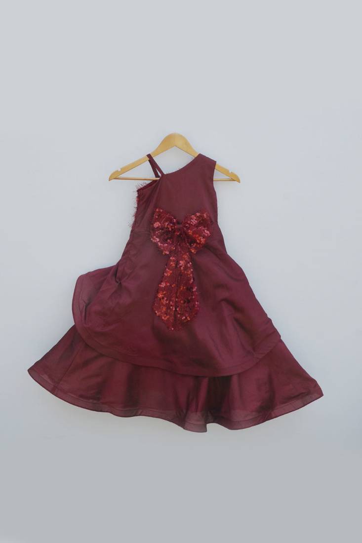Maroon Tassel Gown
