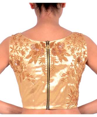Gold Tissue with Dabka Hand Embroidery 2