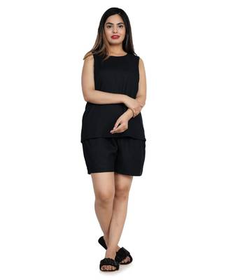 Black Loungewear Shorts 1