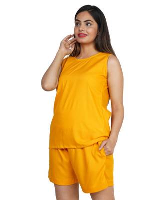 Mustard Loungewear Shorts 3