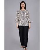 Tiger Printed Top with Black Pants