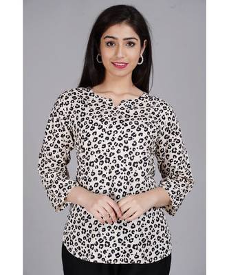 Tiger Printed Top with Black Pants 3
