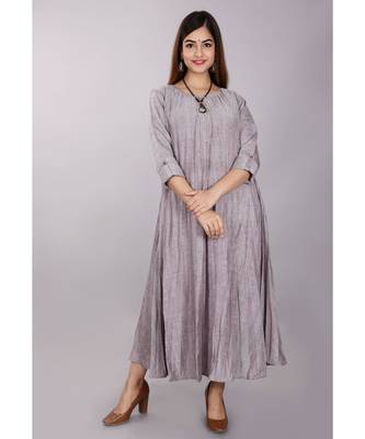 Grey Colour Party Dress 1