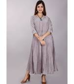 Grey Colour Party Dress