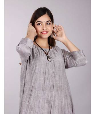 Grey Colour Party Dress 3