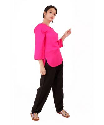 Pink and Black Pyjama kurta Set 3