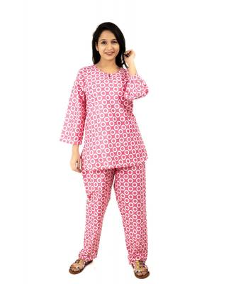 Pink Polka Dots Night Wear Set 1
