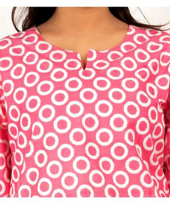 Pink Polka Dots Night Wear Set 2