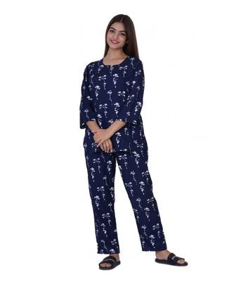 Indigo Rayon Printed top with Pocket 1