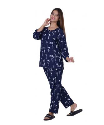 Indigo Rayon Printed top with Pocket 2