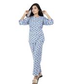 Blue Floral Pyjama Set