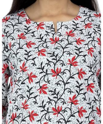 Red Floral Print Pyjama set 2