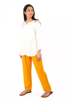White Top Mustard Buttom