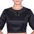 Black Raw Silk Solid peter pan collar Designer Blouse