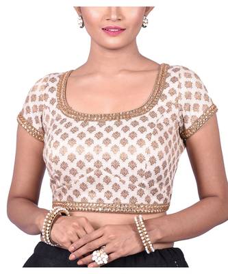 Offwhite Khadi Designer Blouse 1