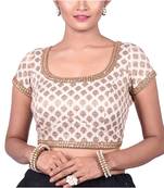 Offwhite Khadi Designer Blouse