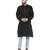 Black PLAIN Cotton KURTA 