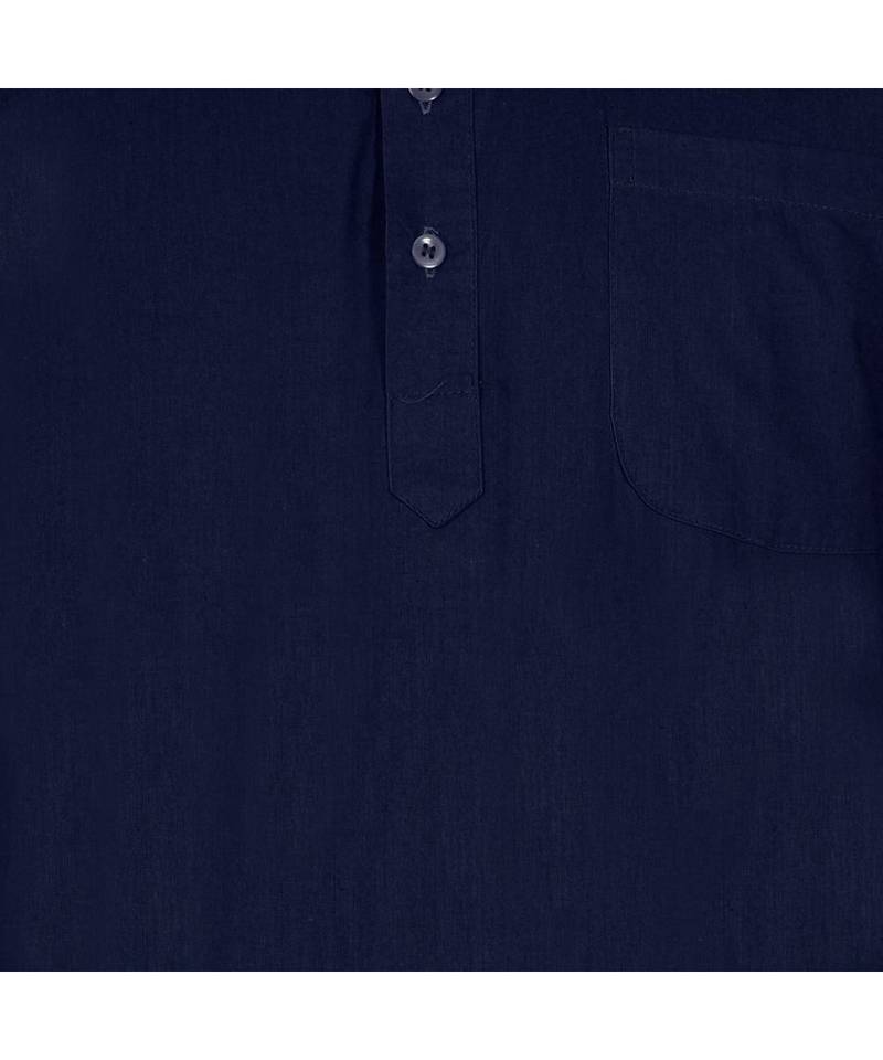 Blue PLAIN Cotton KURTA 